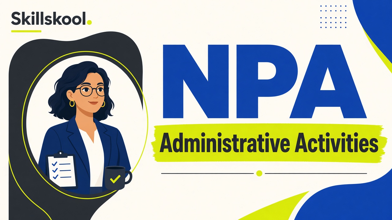 NPA Administrative Activities course tile with avatar